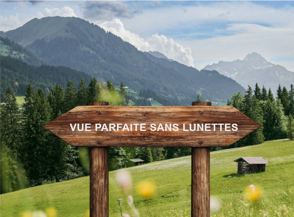 panneau indicateur Vue parfaite