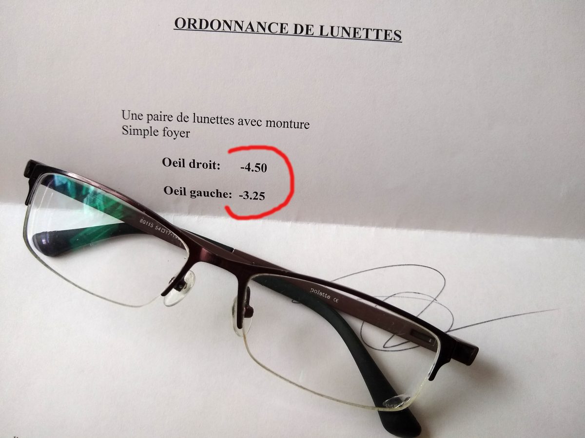 ordonnance lunettes